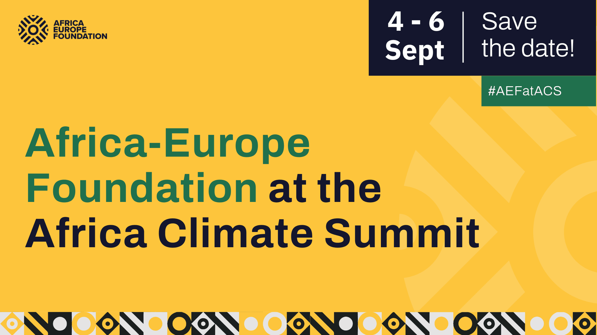 AEF at the Africa Climate Summit AfricaEurope Foundation